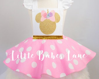 Minnie Mouse Inspired / Princess Romper / First Birthday outfit girl / First Birthday / Romper / Girls Dresses / Minnie Mouse Birthday