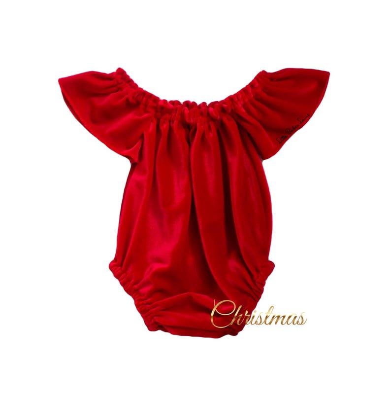 velvet baby romper