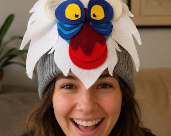 rafiki hat, lion king hat, rafiki halloween costume, lion king costume, disney costume, disney hat