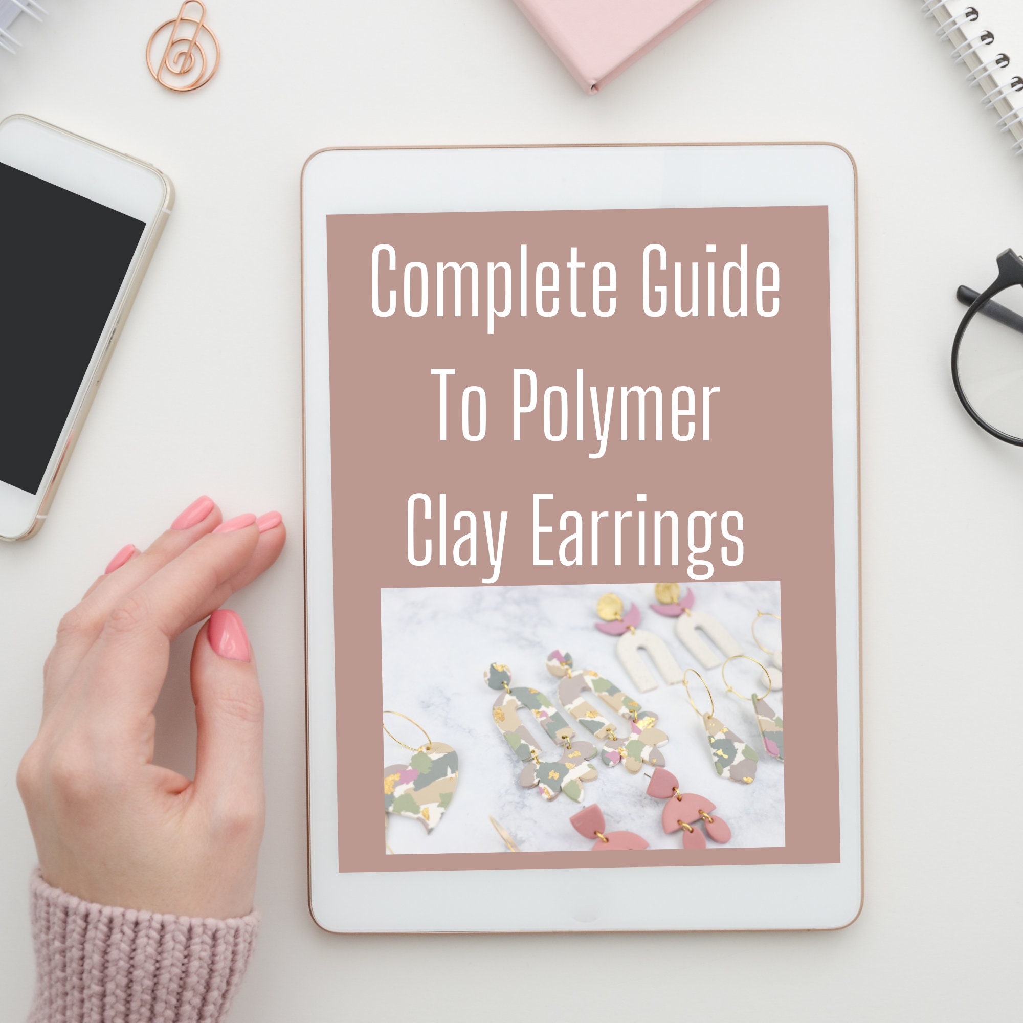 AIXPI Polymer Clay Earrings Making Kit Include 32Pcs Polymer Clay Cutters,  24 Colors Bake Clay, Earring Hooks Accessories for Making Earrings, Clay  Earring Jewelry Making Supplies for Girls 
