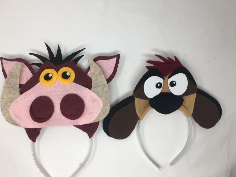 Pumbaa Costume, Timon Costume, Timon and Pumbaa Halloween, Pumbaa Hat ...