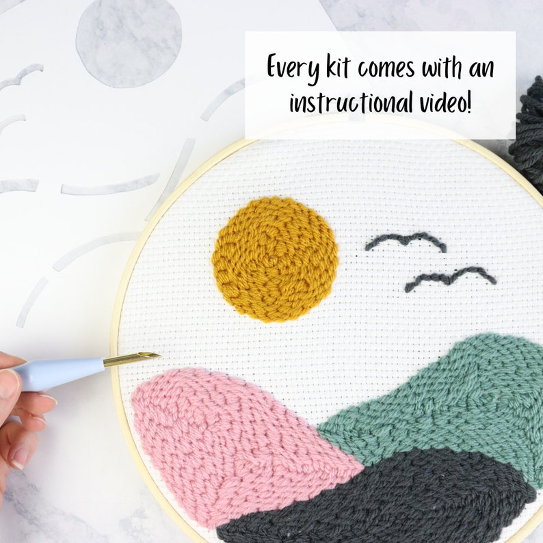 Beginner Punch Needle Kit/Adjustable Punch Needle/Yarn Etsy