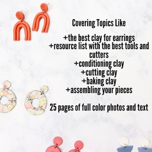 A Complete Guide To Polymer Clay Earrings How to Make Polymer Clay Earrings 101 eBook Sculpey Souffle Color Recipes Clay Color Recipes image 5