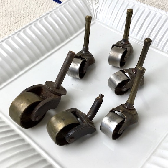 Mixed Lot Of Antique Furniture Caster Wheels Architectural Etsy Mixed Lot of Antique Furniture Caster Wheels; Architectural Salvage Reclaimed Hardware, Furniture Restoration Supply - Mixed Lot Of Antique Furniture Caster Wheels Architectural Etsy