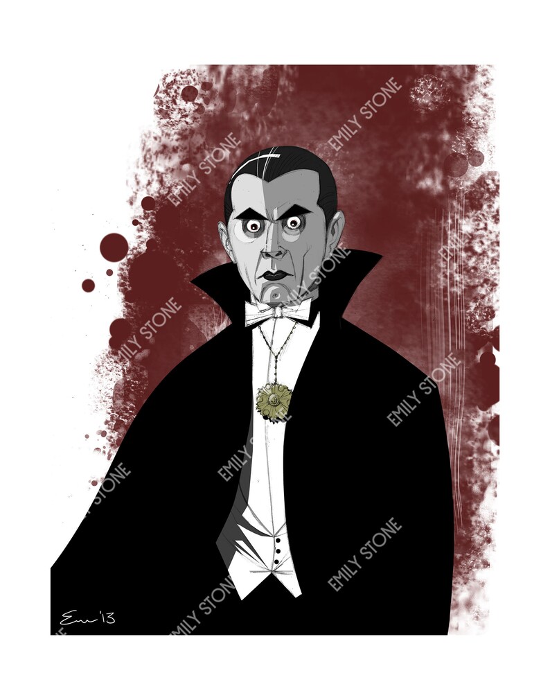 Bela Lugosi Art Print Digital Download 11 X 14 Dracula Vampire Horror ...
