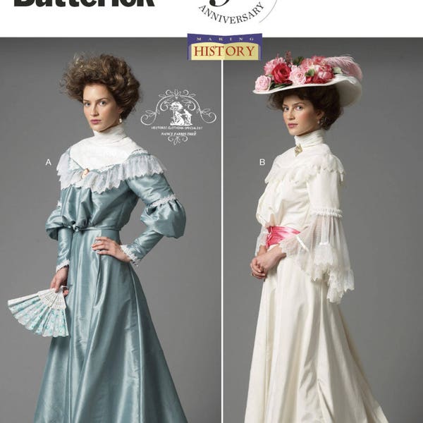 Butterick B5970 Victorian/Edwardian Period Misses' Ruffled Tops & Skirts