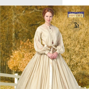 Misses&#39; Victorian/Civil War Gathered Dress w/Petticoat - Butterick B5831