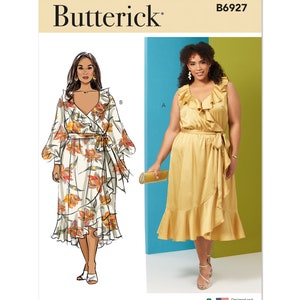 Women&#39;s Dress and Sash - Butterick B6927