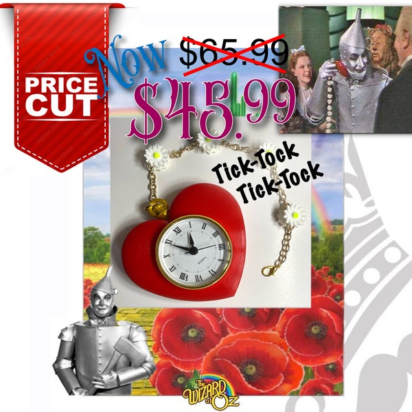 Tin Man Heart Clock Etsy