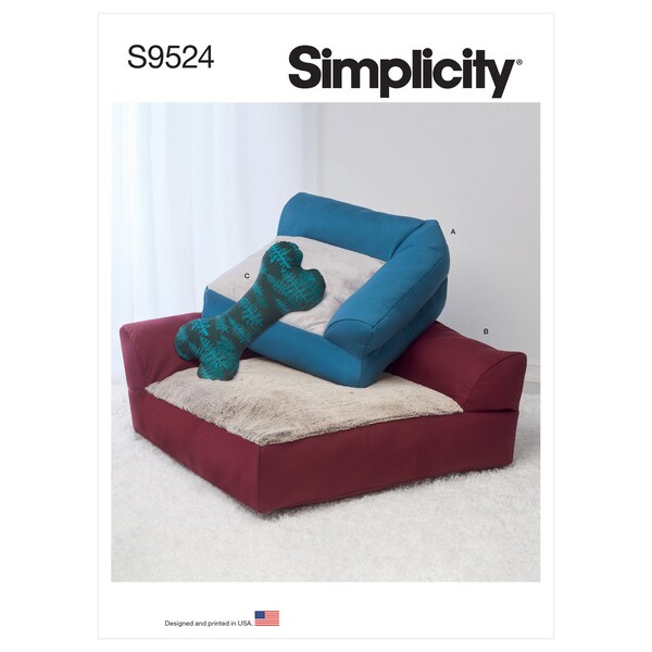 Simplicity S9524 / Kwik Sew K4367 Pet Beds & Stuffed Pillow Toy