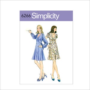 Simplicity 6266 Junior Petites&#39; and Misses&#39; Short Dress