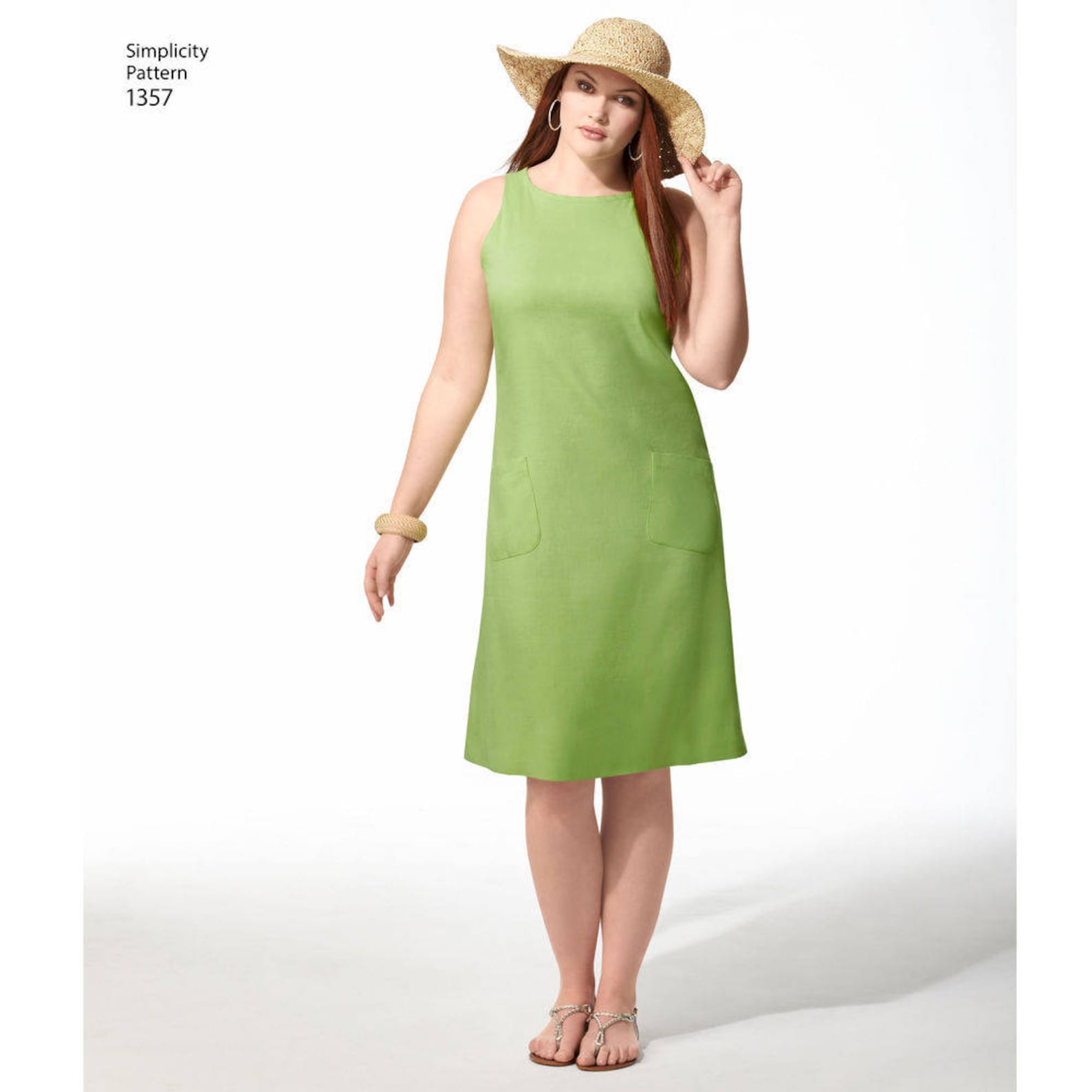 simplicity-1357-misses-plus-size-dress-in-two-lengths-etsy