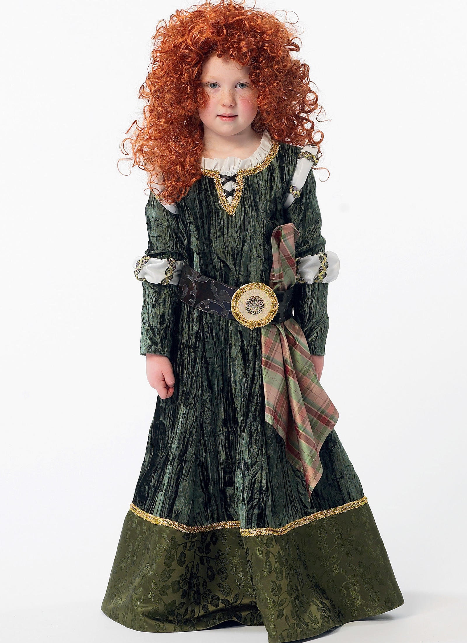 ♡ページ メリダ姫 ドレス Sサイズ ディズニー風メリダとおそろしの森のドレス（パフスリーブ付き