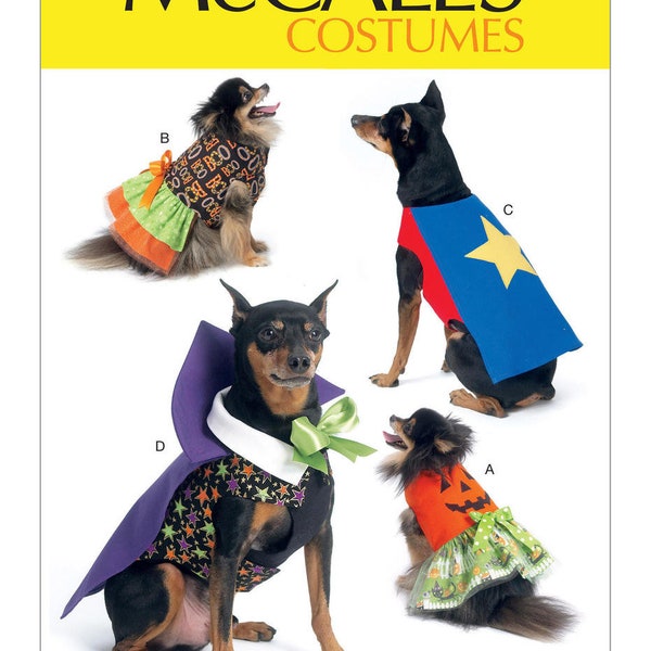 McCall's M7495 Pumpkin, Hero, Vampire and Dress Pet Costumes