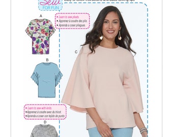 Loose Fitting Misses' Tops - McCall's M7721