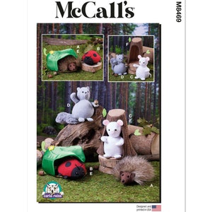 McCall's M8469 Plush Animals With Leaf and Tree Houses by Carla Reiss Design