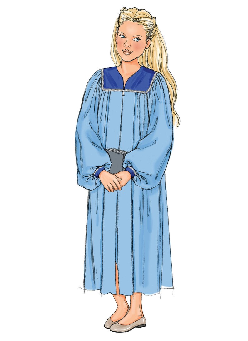 Butterick B4542 Choir Robes and Collar for Etsy Canada