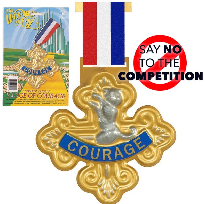 Cowardly Lion Courage Medal From 1939 Wizard of Oz Movie. MADE Etsy