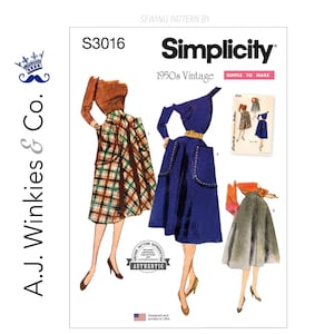1950s Misses' Skirts - Simplicity S3016