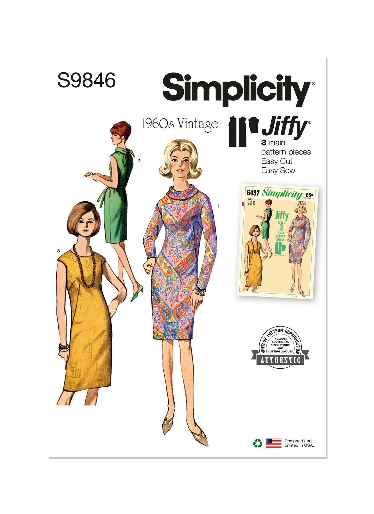 ☆ミッシー☆ Misses' Dress - Simplicity S9846 - Etsy