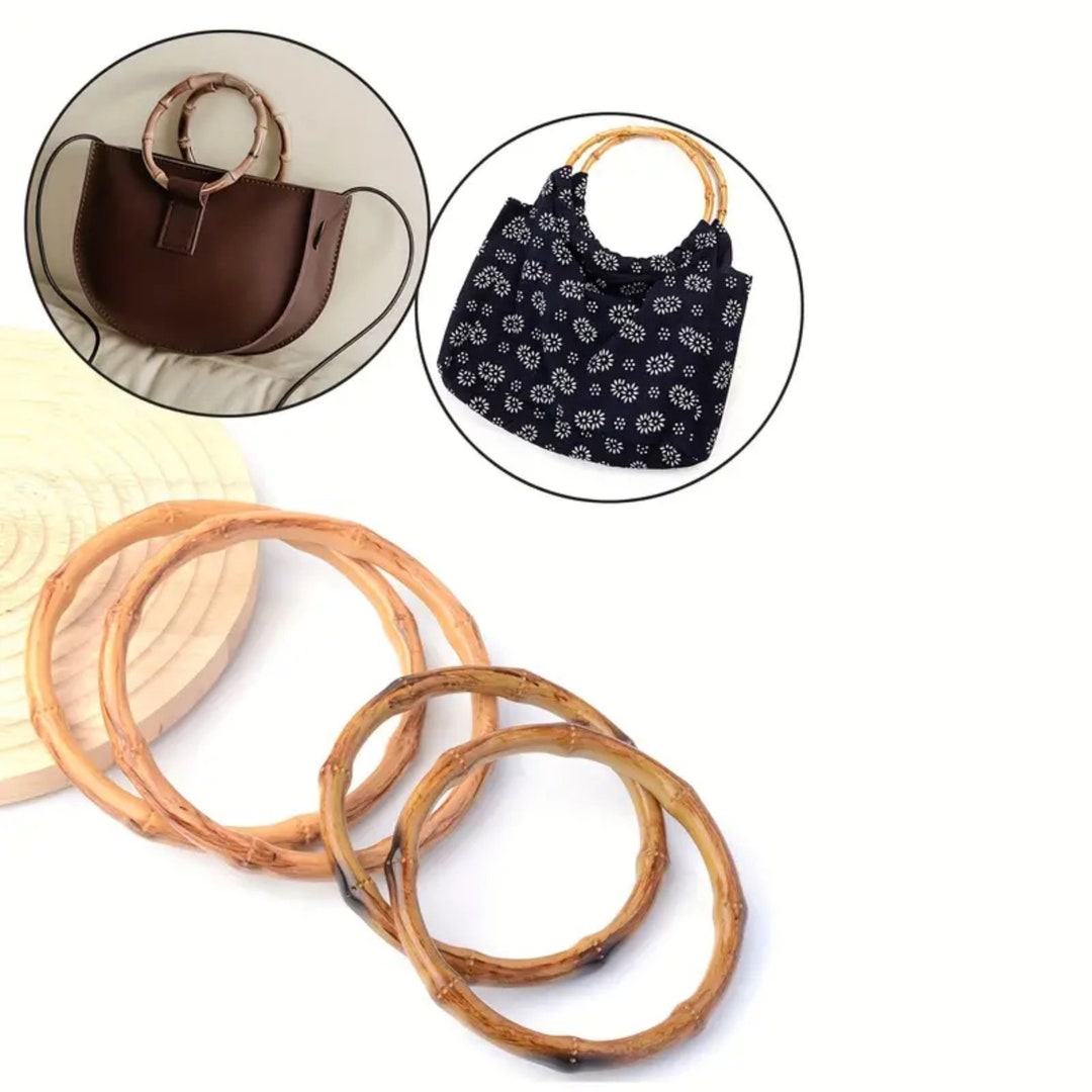 DIY Bag Handle Vintage Look Woven Wood Beads Bag Handle Etsy