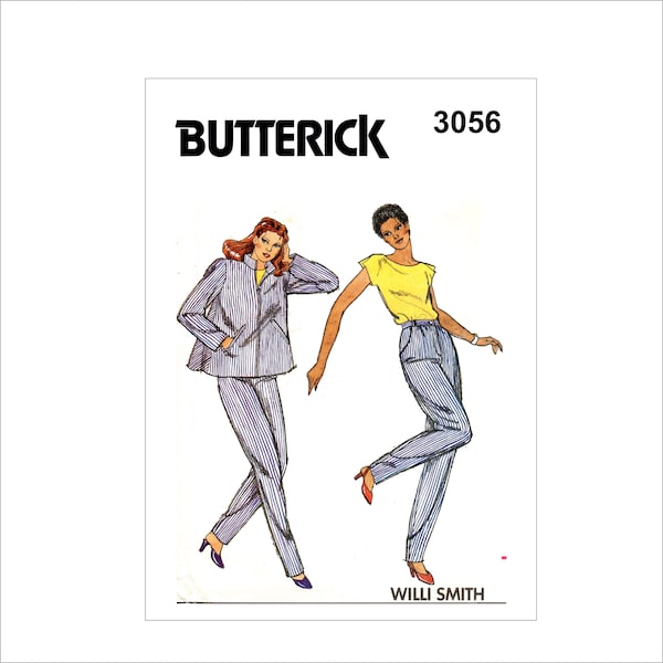 Butterick 3056 Misses' Very Loose-Fitting Jacket, T-Shirt & Pants
