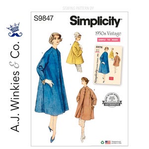 Manteau vintage pour dames en trois longueurs - Simplicité S9847
