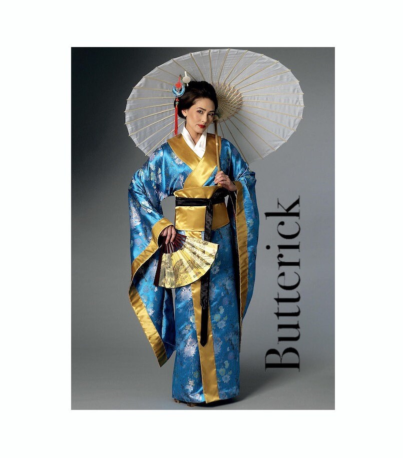 Obi and Belt 6-22 Butterick B6267 Making History PATTERN Kimono Wrap Dress 