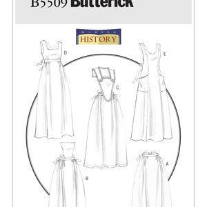 Historical House-Hold Servant Aprons - Edwardian - Downton Abbey - Butterick B5509