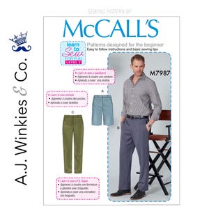 Men’s Trousers and Shorts - McCall’s M7987