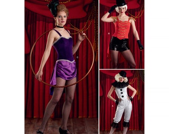 Simplicity S8972 Misses' Circus Ringmaster, Clown or Animal Trainer Costume