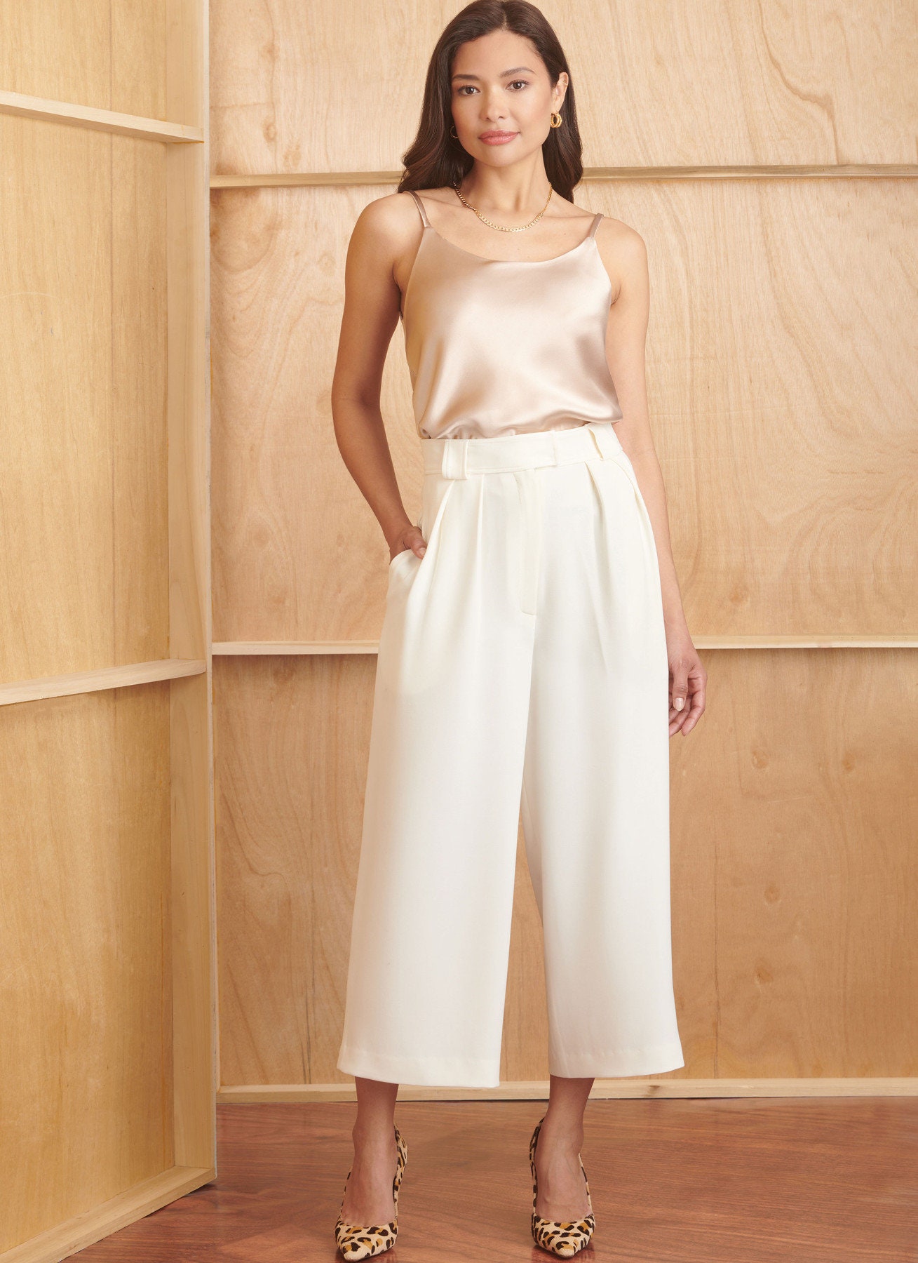 SIMPLICITY Modello Cucito SS9827W3 | Pantaloni Donna 2 Lunghezze + Canotta + Cardigan | Taglie Forti W3 (30W-38W) | Cartamodello