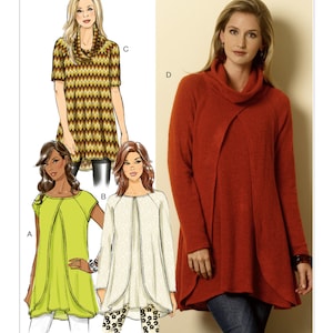 Misses&#39; Raglan Sleeve Tunics - Butterick B6135