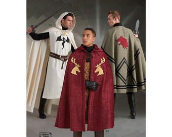 Simplicity 8771 Game of Thrones House Inspired Tabards and Capes