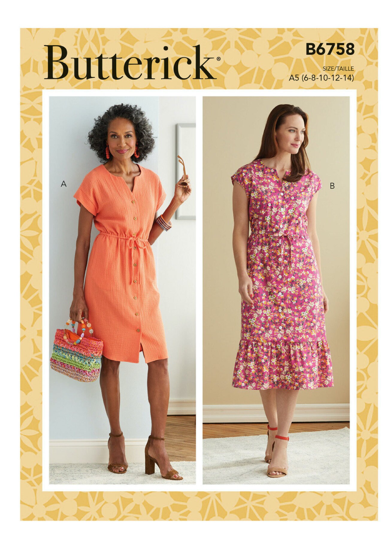 Misses' & Misses' Petite Dress - Butterick B6758 - Etsy