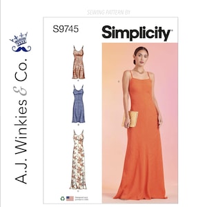 Abito sottoveste da donna in tre lunghezze - Simplicity S9745