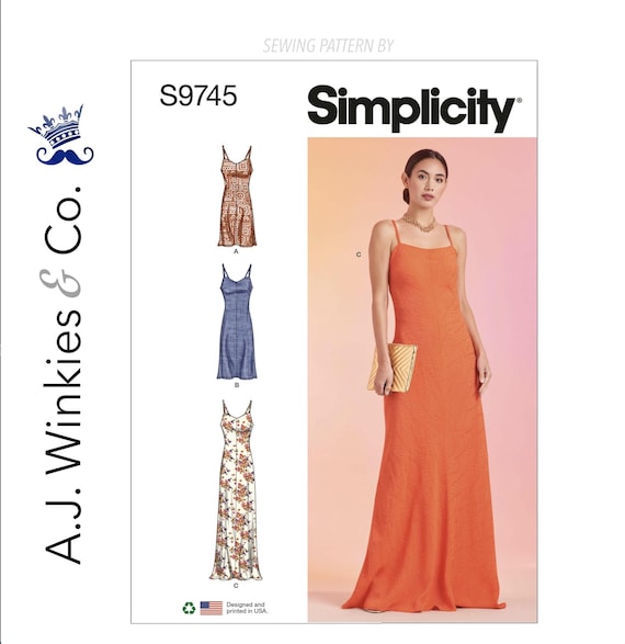 Misses' Slip Dress in Three Lengths - Simplicity S9745