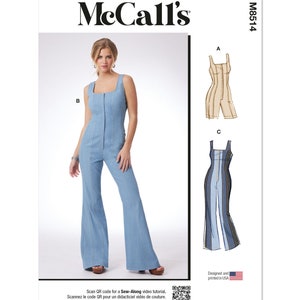 Misses&#39; and Women&#39;s Romper and Jumpsuits - McCall&#39;s M8514
