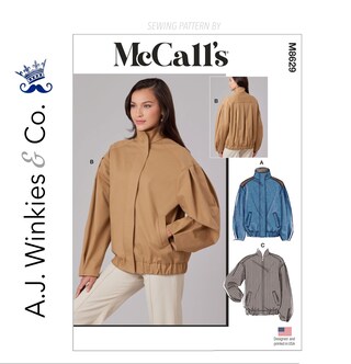 Cartamodello MCCALLS M8459BB | Camicia Uomo Bowling | Taglie 44-52 | Colletto Dentellato E Maniche Corte