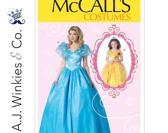 Cinderella Floor-Length Dress with Full Skirt Costume - McCall's M7213