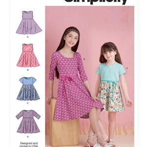 Children&#39;s & Girls&#39; Pullover Dresses - Simplicity S9322