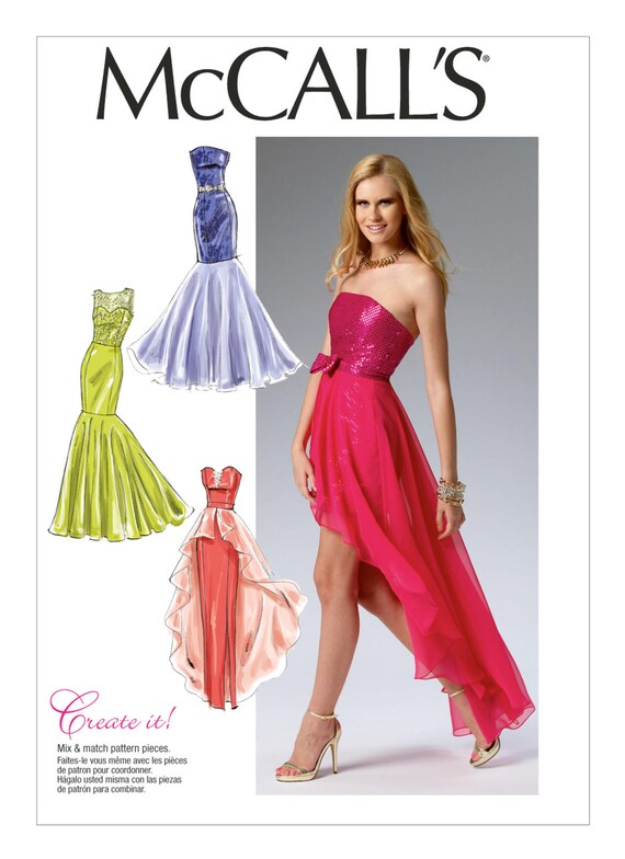Misses' Formal Flounce Dresses - McCall's M6838 Misses' Formal Flounce Dresses - McCall's M6838