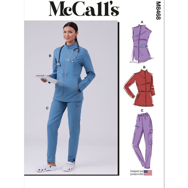 McCall's M8468 Misses-scrubs