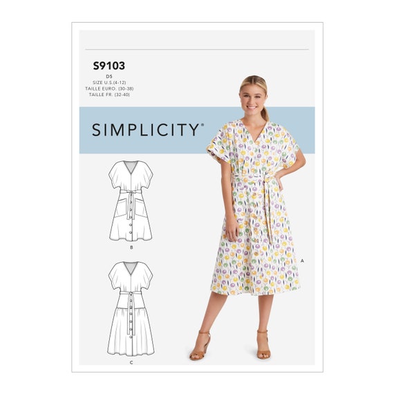 Simplicity 10502 Misses Dress Length /& Tier Variations Sewing Pattern Sz 12-20