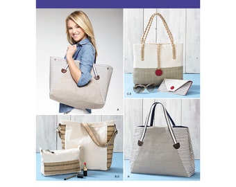 Simplicity 1387 / Kwik Sew K4289 Nautical Bags in Assorted Sizes