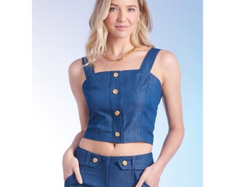 SIMPLICITY Cartamodello SS9928A per top, pantaloni e pantaloncini da donna, taglie XS S M L XL XXL