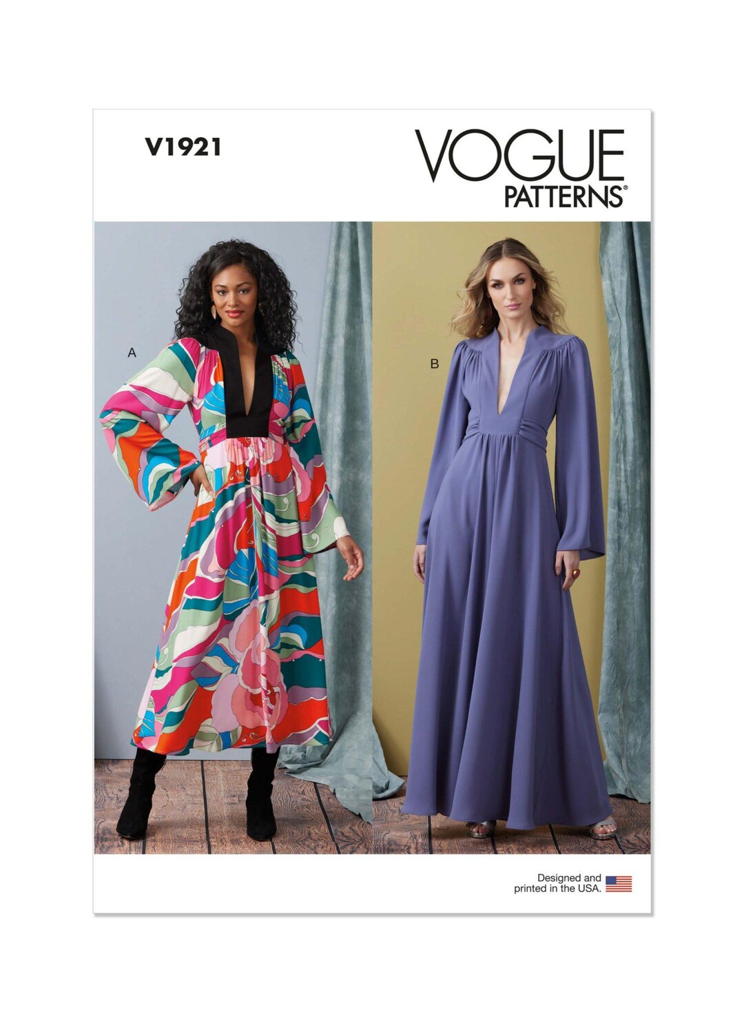 Misses’ Misses’ Dress in Two Lengths- Vogue V1921 - Etsy