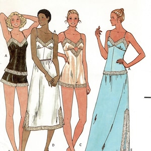 Butterick 6361 Misses Camisole, Shorts, Bodysuit, Half-Slip