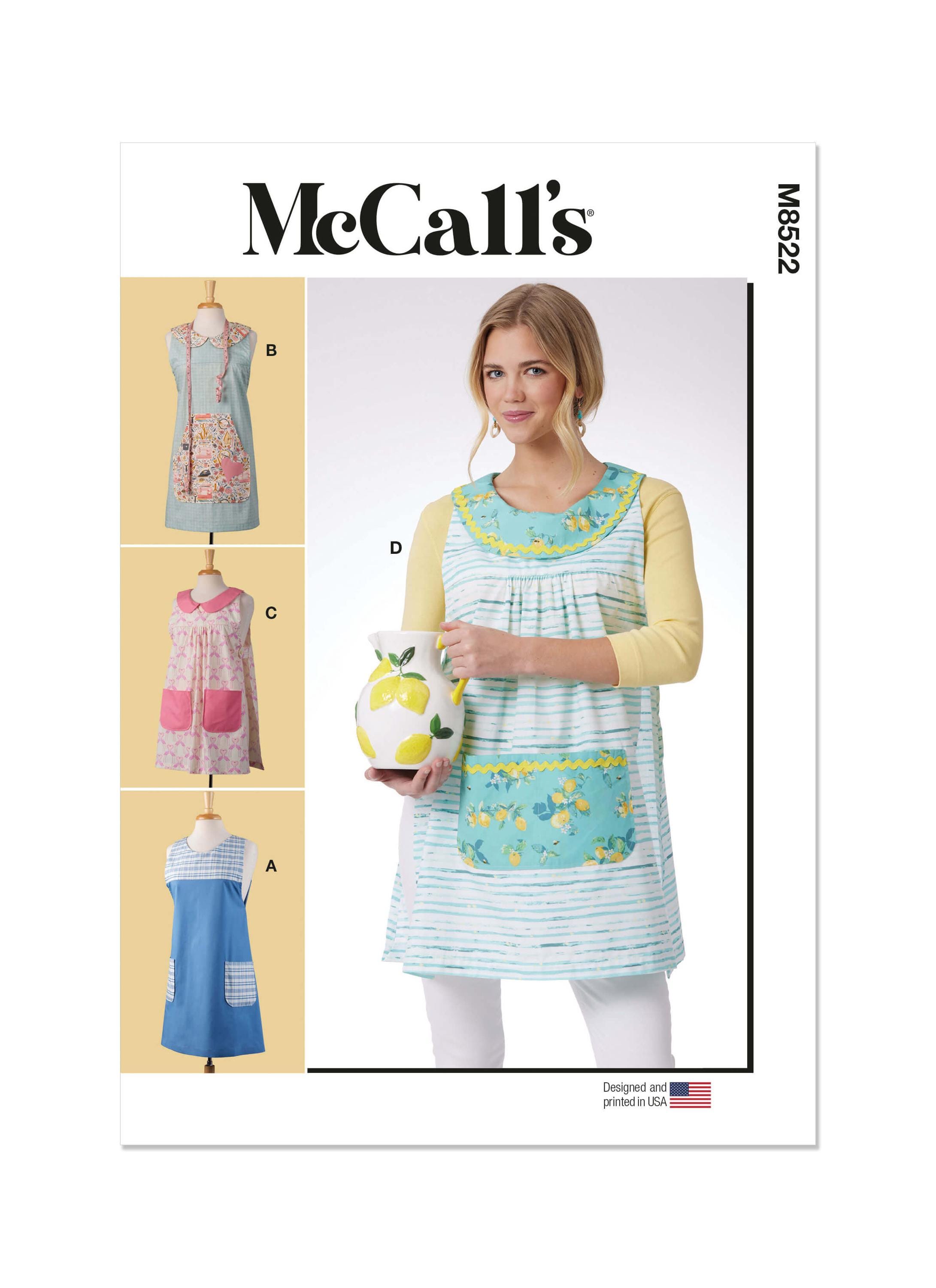 Misses’ Cobbler Aprons - McCall's M8522