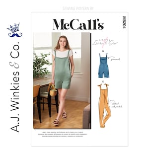 Misses' Overalls - McCall's M8204